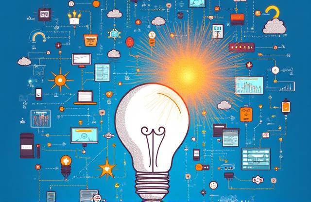 Custom illustration created for a blog post about digital innovation